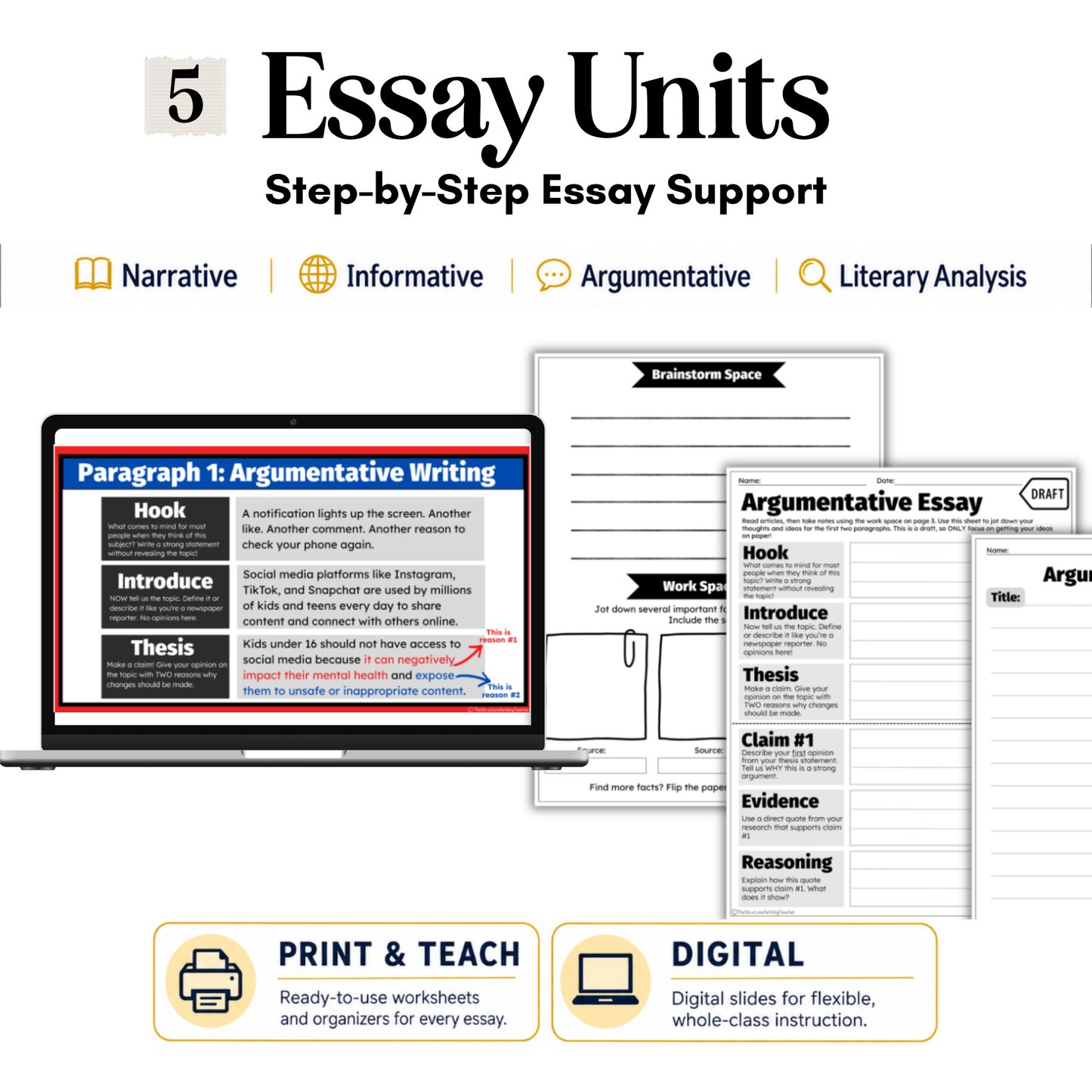 7th Grade Writing & Grammar Full Year Curriculum