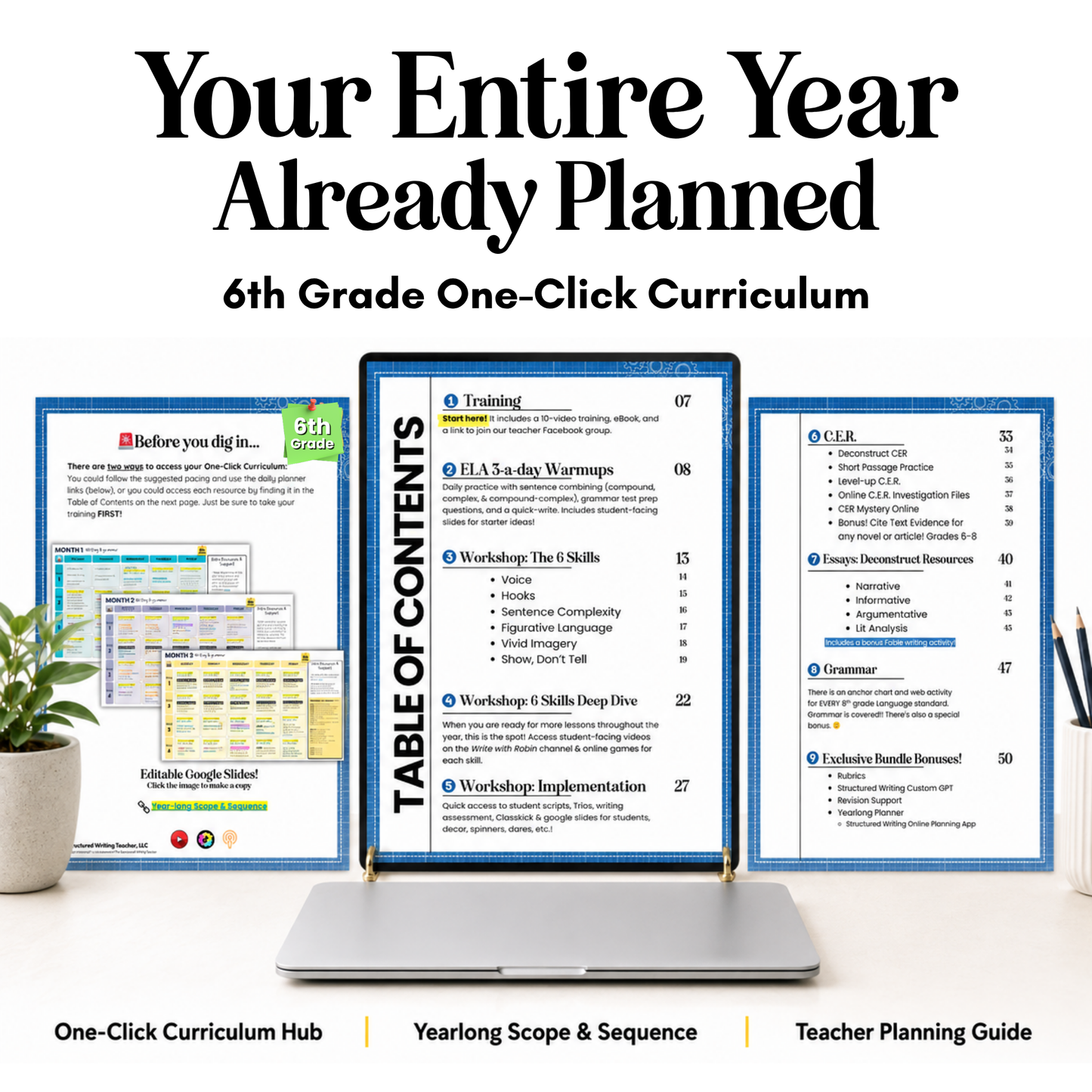 6th Grade Writing & Grammar Full Year Curriculum