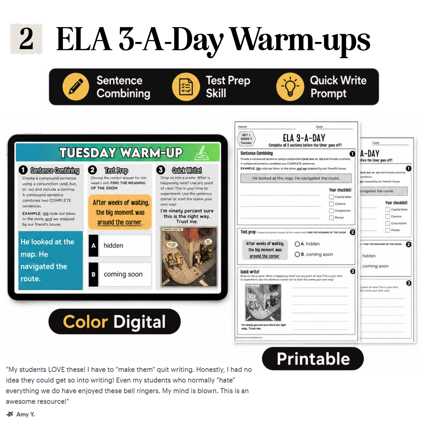 8th Grade Writing & Grammar Full Year Curriculum