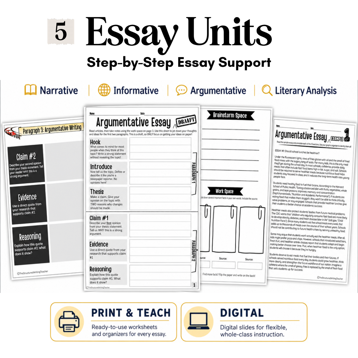 8th Grade Writing & Grammar Full Year Curriculum