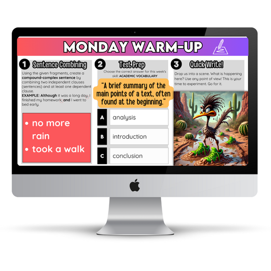 7th Grade Daily ELA Warm-ups