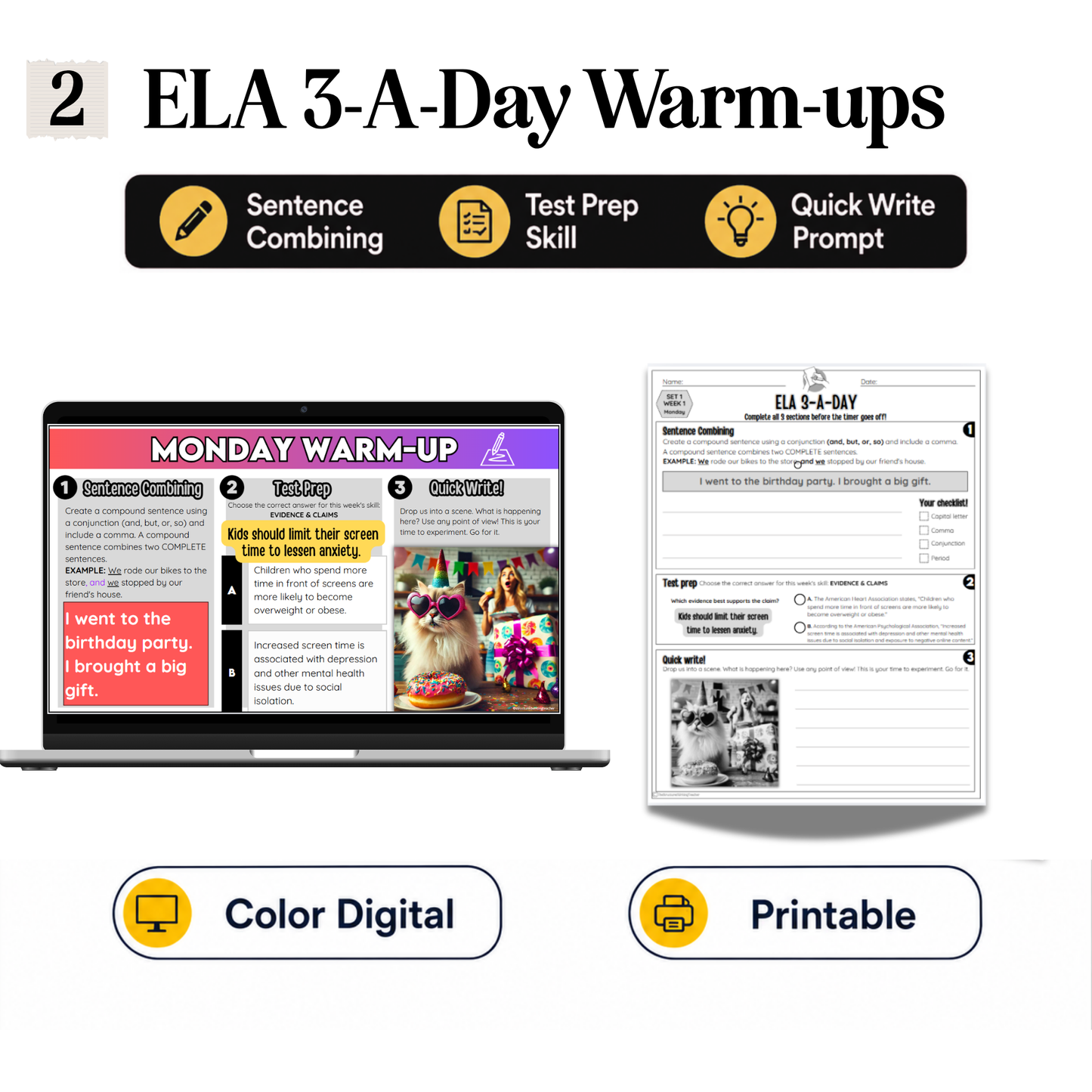 6th Grade Writing & Grammar Full Year Curriculum