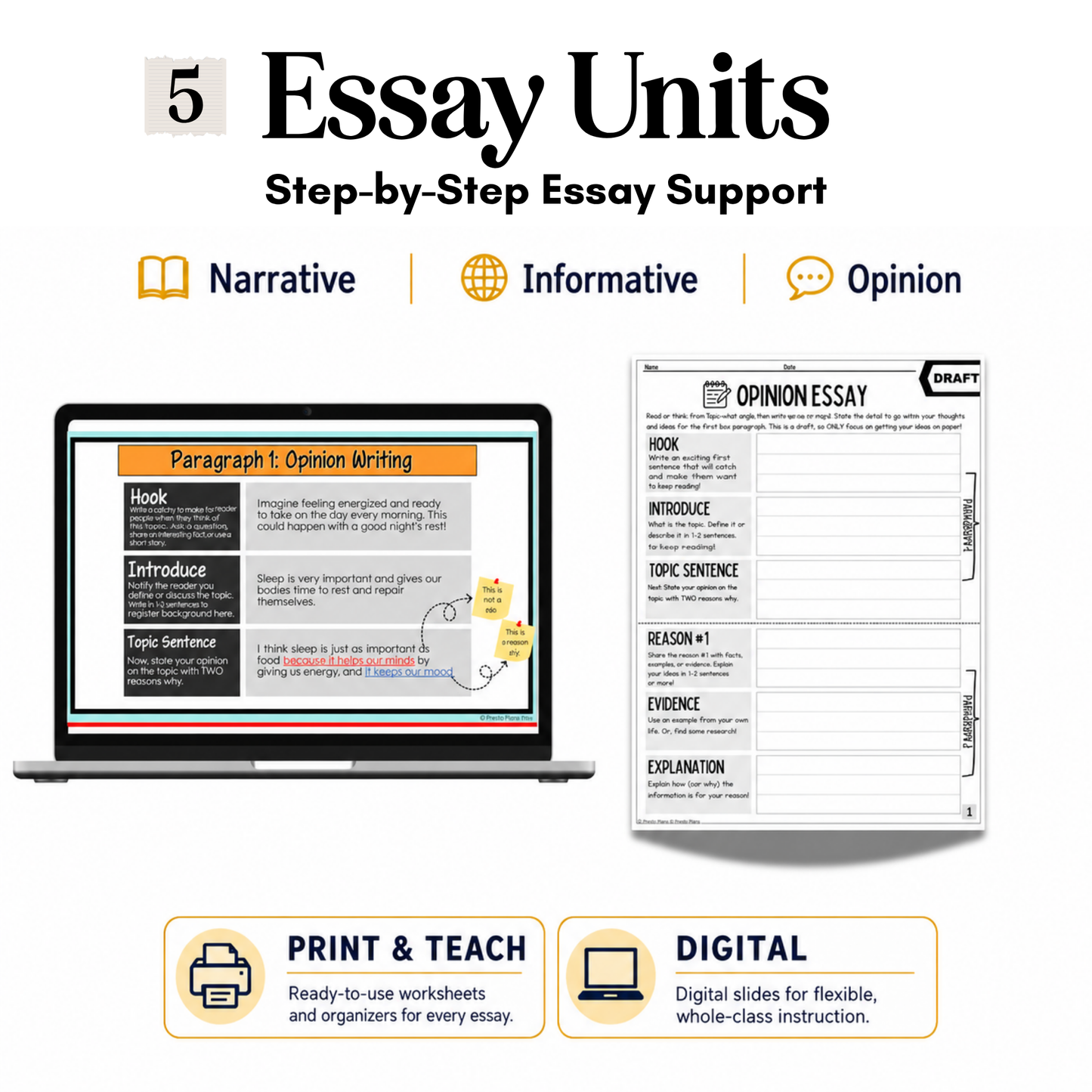 4th Grade Writing & Grammar Full Year Curriculum