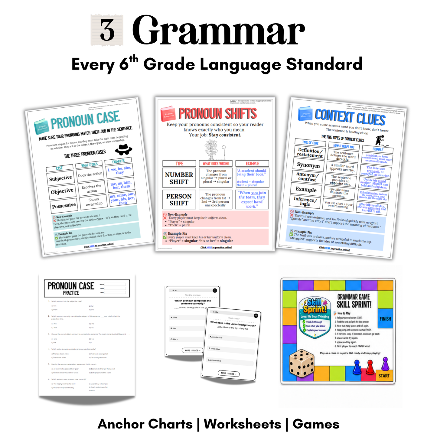 6th Grade Writing & Grammar Full Year Curriculum