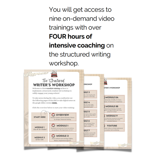 Structured Writer's Workshop Training