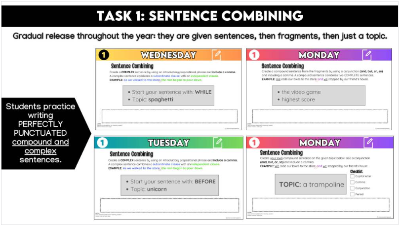 5th Grade Daily ELA Grammar Warm-ups