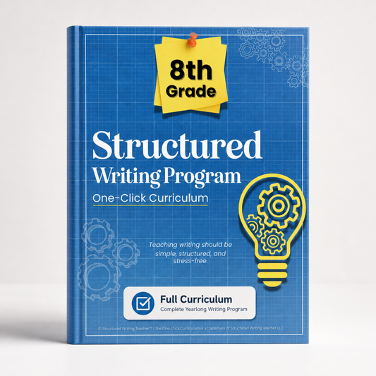 8th Grade Writing & Grammar Full Year Curriculum